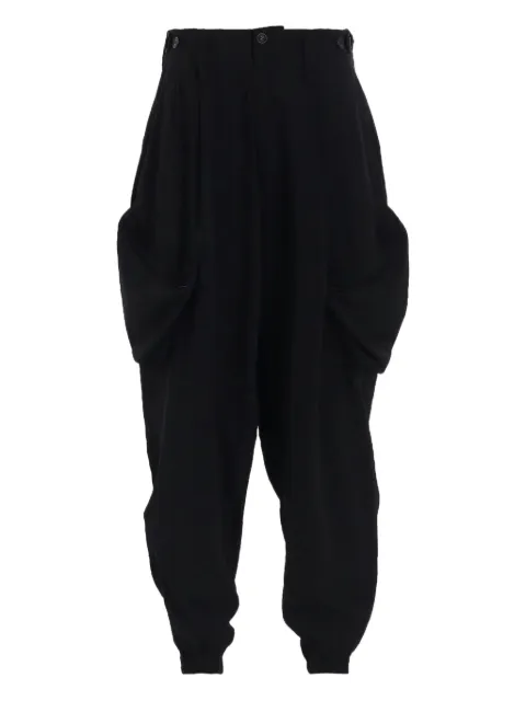 Y's pleated pocket trousers Black YLP07500