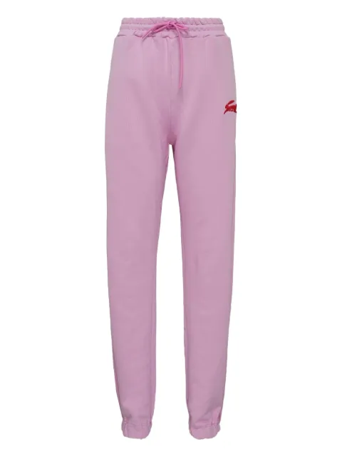 MSGM rabbit-embroidered track pants Pink 3941MDP7225779513