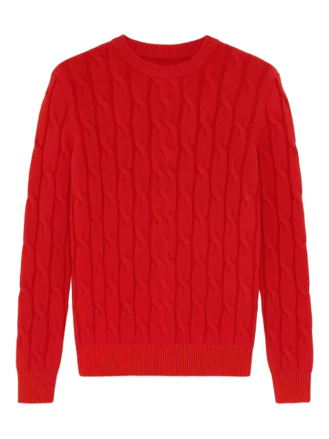 Jacob Cohën cable-knit sweater Red JURSG018000X0012FLO89