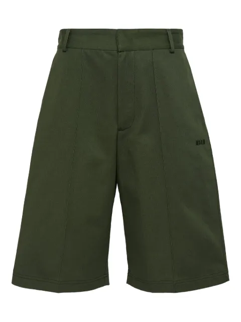 MSGM logo-embroidered bermuda shorts Green 3940MB0425762938