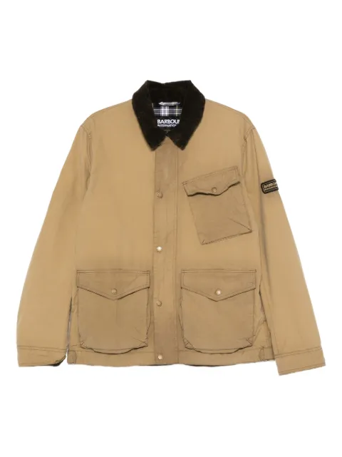 Barbour International flap-pocket jacket Neutrals MWX2505SN31