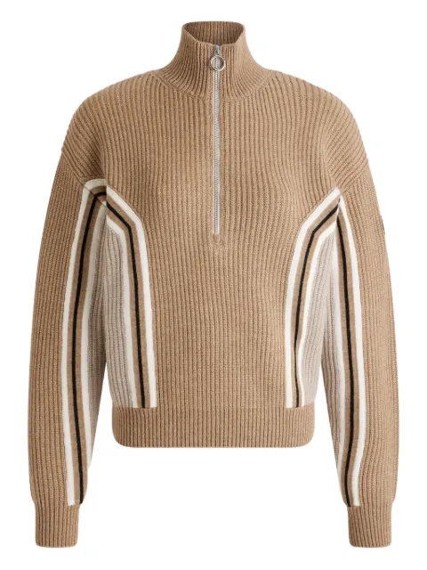 Fusalp Mirala ribbed half-zip sweater Brown 25HI1119
