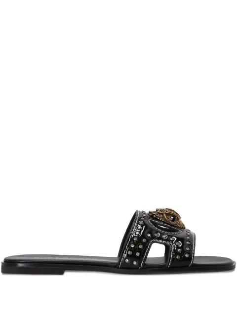 Kurt Geiger London eagle-charm cut-out sandals Black 4734400309