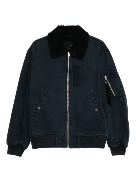 rag & bone denim bomber jacket RV3625F0MDN