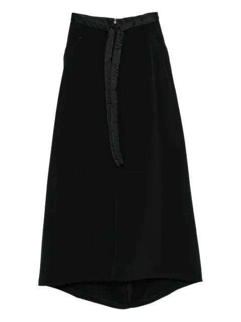 Y-3 padded-detail maxi skirt Black JX2293