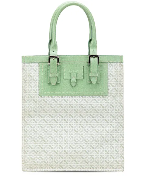 Loewe Pre-Owned 2007 Anagram Canvas tote bag Green U2Y16KGXGP3R0SX5
