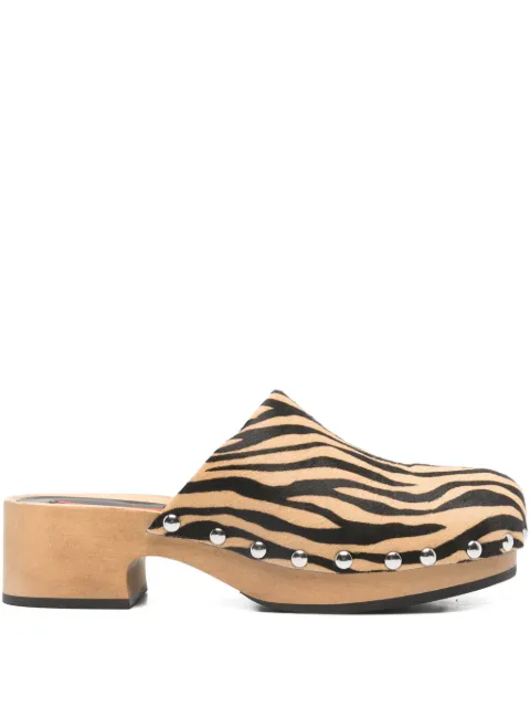 Simon Miller Rio zebra-pattern clogs Neutrals F3259086
