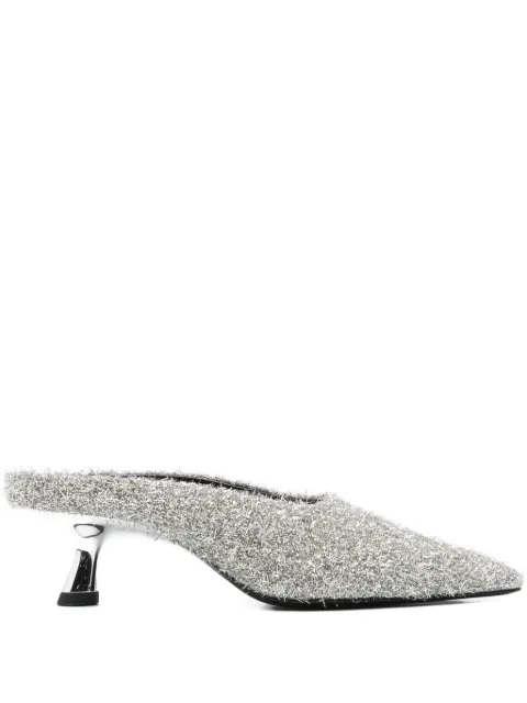 Simon Miller 55mm pointed-toe heeled mules Silver F3039237