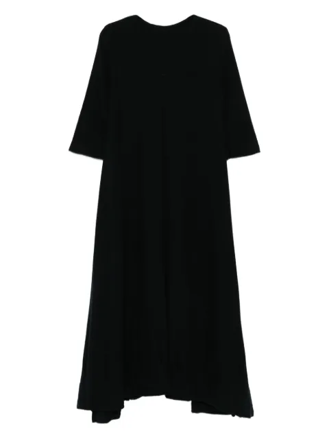 Ricorrrobe asymmetric-hem maxi dress Black SW
