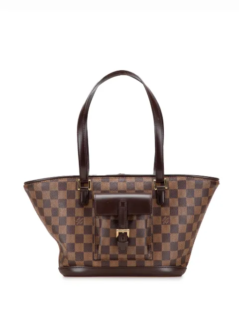 Louis Vuitton Pre-Owned 2005 Damier Ebene Manosque PM shoulder bag Brown PSVUQ24NL3ZFGXP1