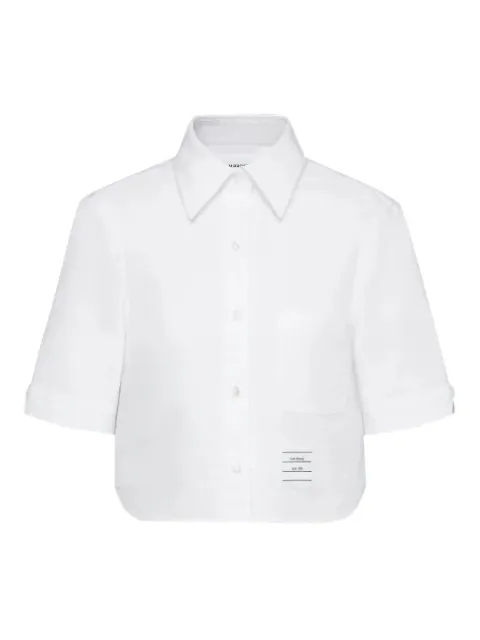 Thom Browne oxford short-sleeve shirt White FLL205AF0313