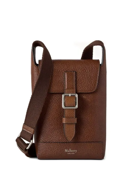 Mulberry Chiltern buckle-fastening leather phone bag Brown RL8823275G110