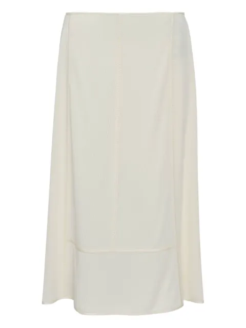 Jil Sander crepe fluid midi skirt Neutrals PF25J01MA0160J65016105CRU