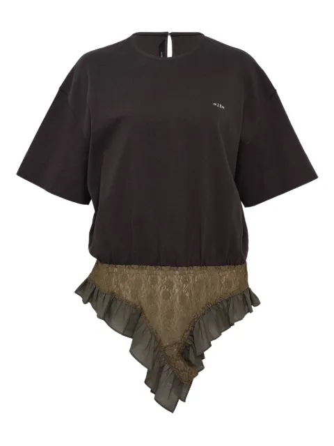 pushBUTTON Panty ruffled top Brown PB2530213W00DGR
