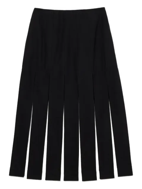 Simone Rocha contrast-panel midi skirt Grey 31691267TRENCHCANVASCHARCOAL