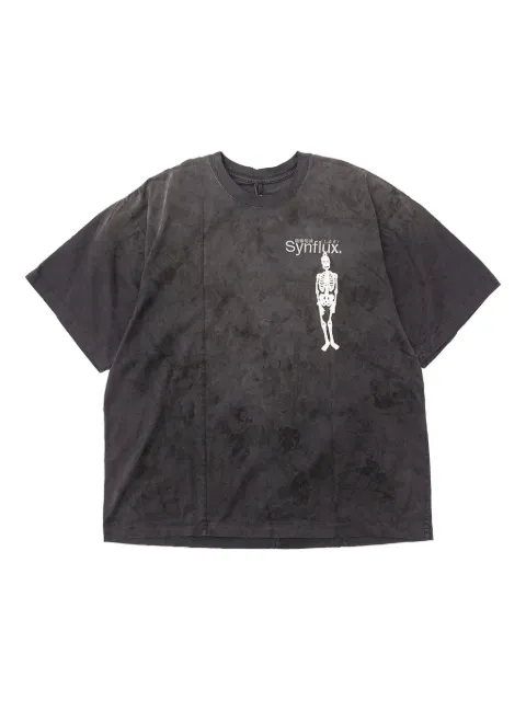 Doublet skeleton-print tie-dye t-shirt Black 25AW33CS39600BLACK
