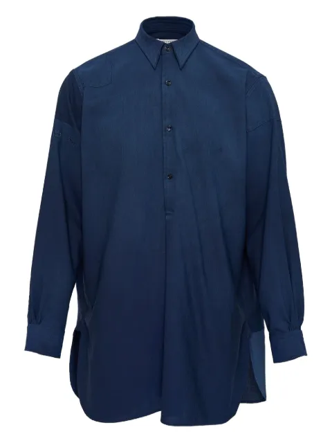 Maison Margiela long-sleeved panelled shirt Blue S51DT0023S54954477M