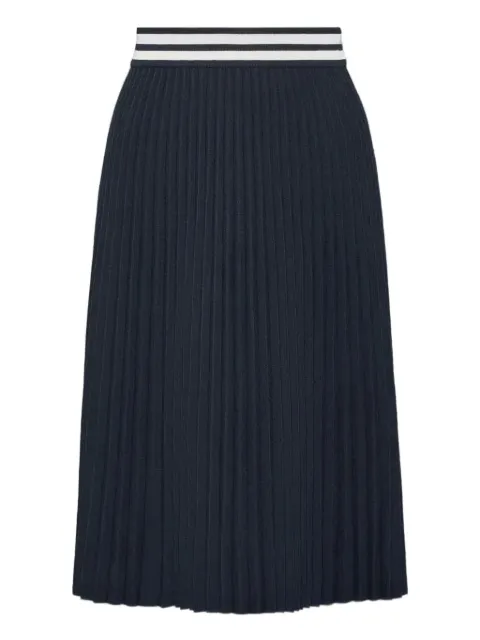 Thom Browne striped pleated midi skirt Blue FKK146BY4007