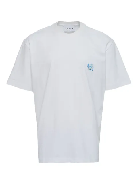 SOLID HOMME graphic-print T-shirt White S253TS5700753W