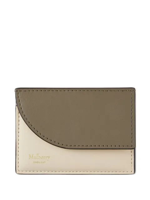Mulberry curved-pocket cardholder Green A25RL8806587H704
