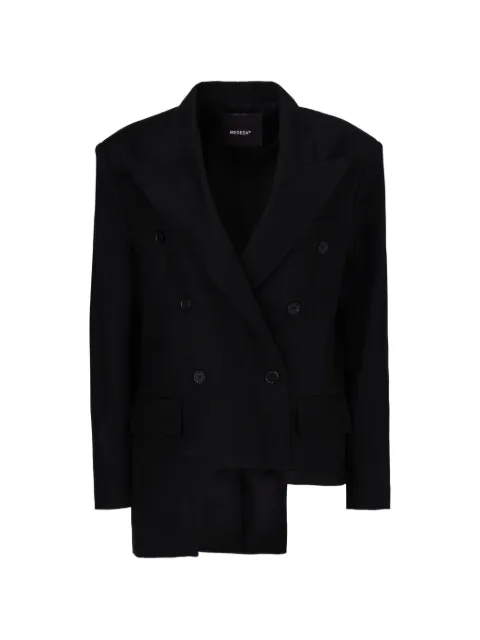 MEDEEA asymmetrical double-breasted blazer Black WAJB