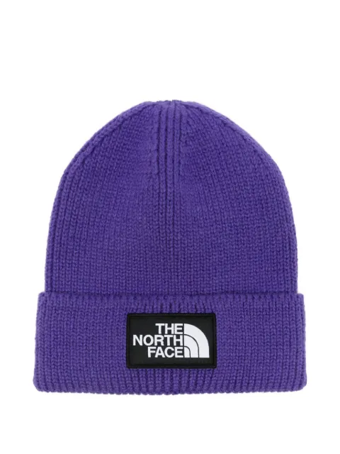 The North Face logo-patch beanie Purple NF0A8CHENL4