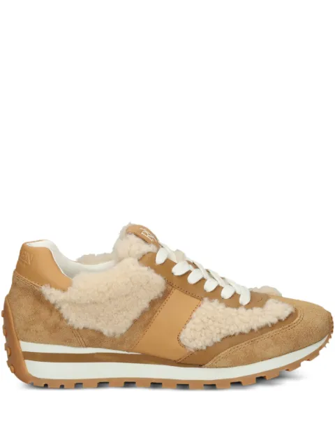 Lauren Ralph Lauren shearling suede sneakers Brown 802980566001