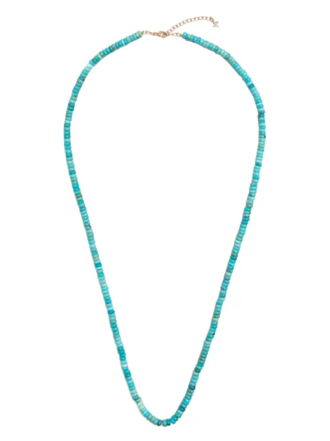 Mateo 14kt yellow gold turquoise bead bracelet Blue TSN24