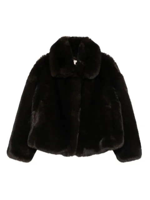 Vanessa Bruno classic-collar shearling jacket Brown 4HVA85V01711