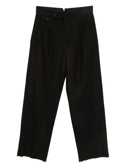 Emporio Armani pleat-detail trousers Black EM003584TE17078