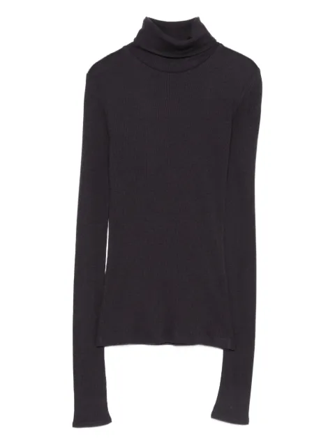 SAMSOE SAMSOE roll-neck knitted top Black F24300032