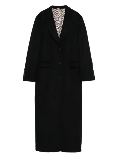 ERALDO leopard-print lined coat Black 5700924215630690