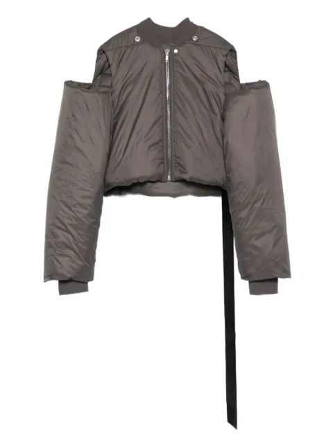 Rick Owens DRKSHDW zip-front cropped jacket Silver DS02E7727NP