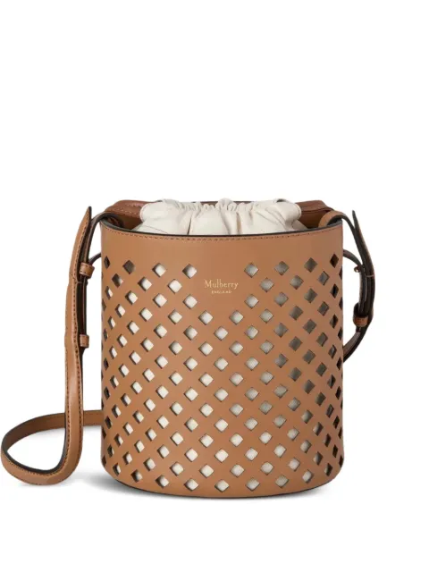 Mulberry perforated bucket bag Brown A25HH9728709G180