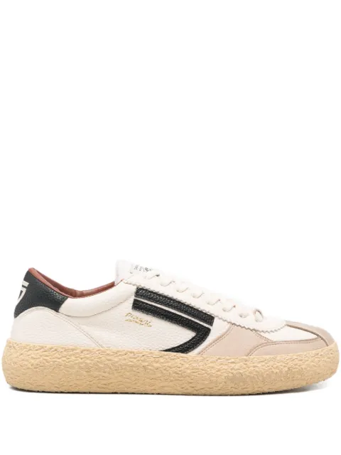 Puraai logo-stitch low-top sneakers Neutrals PU101V029OSSO