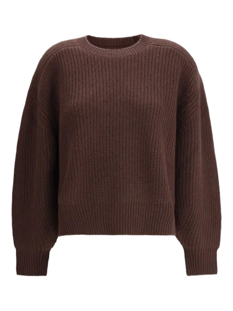 LouLou de Saison NAURU LDS ribbed crew-neck sweater Brown NAURULDS