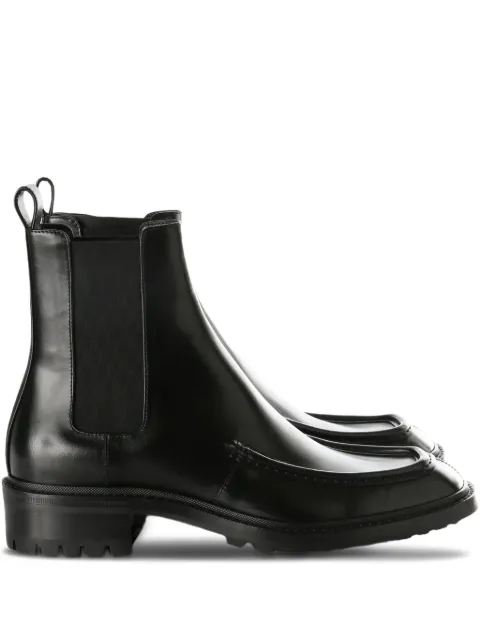 Saint Laurent 25mm Joe pull-tab square-toe Chelsea boots Black 841196AAD4X1000