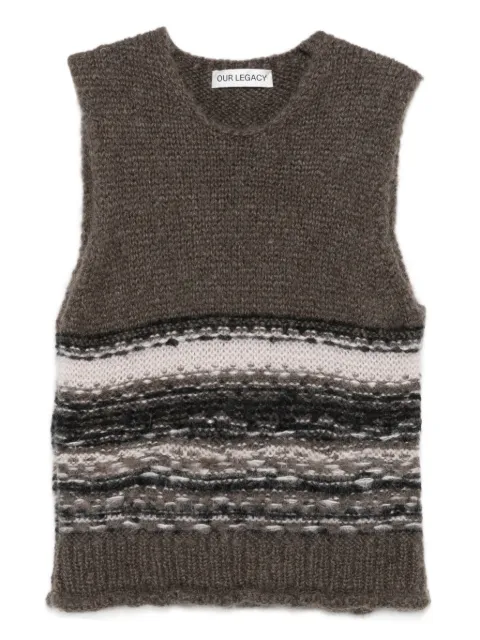 OUR LEGACY Pleaser Tank gilet Brown M4253PB