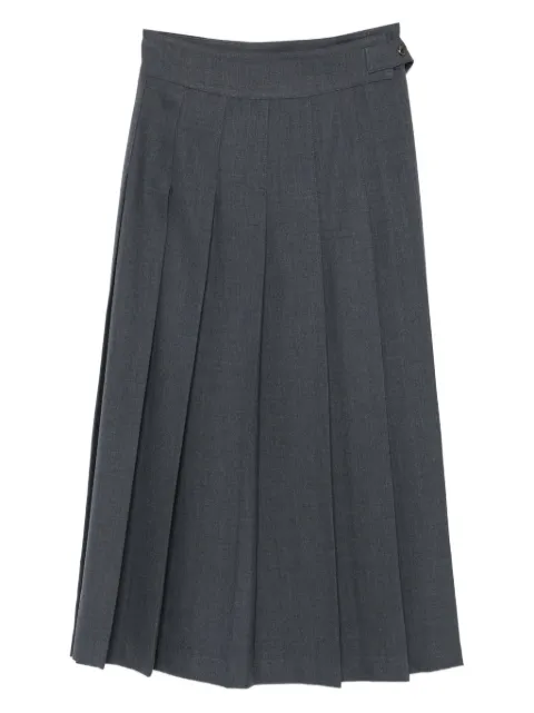 Róhe buttoned midi pleated skirt Grey 41732106