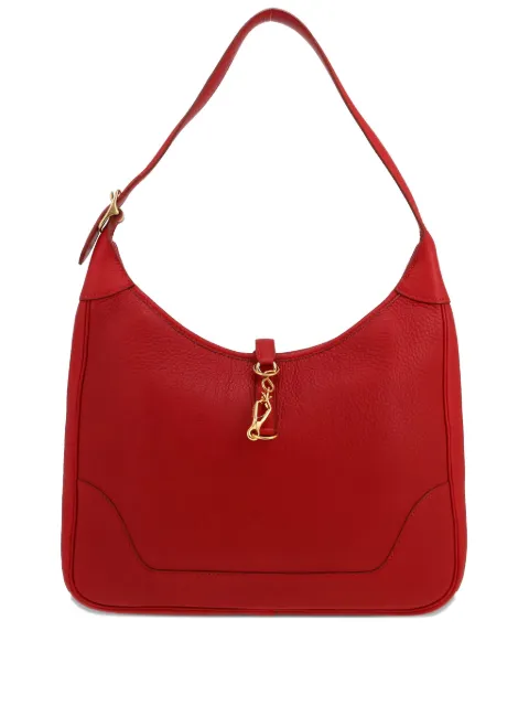 Hermès Pre-Owned 1997 Trim Fjord leather shoulder bag Red 423060