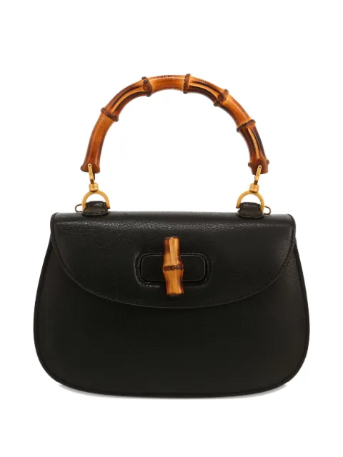 Gucci Pre-Owned 2000s Bamboo shoulder bag Black 422887