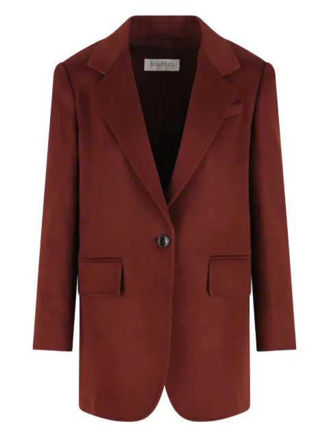 Max Mara single-breasted blazer Red 2521046243600