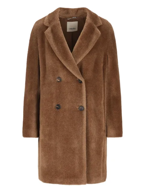 'S Max Mara double-breasted wool coat Brown 2529016113600