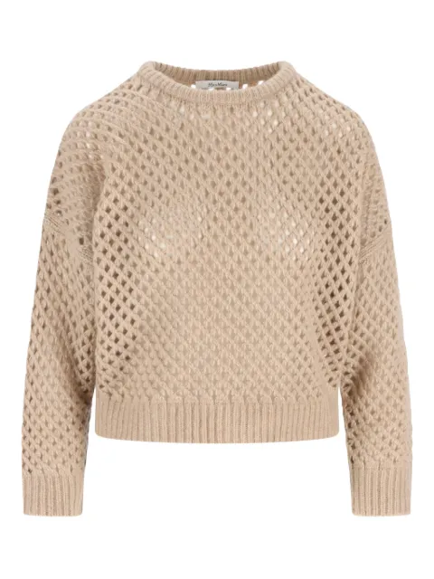 Max Mara lattice-knit sweater Neutrals 2521366142600