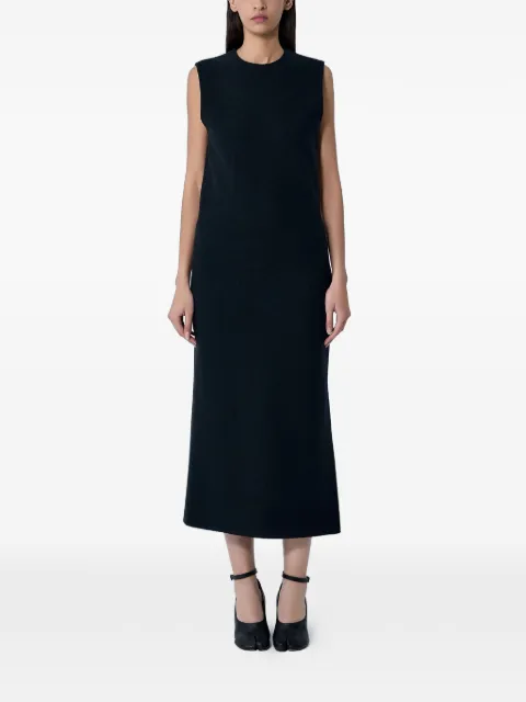 Rier round-neck midi dress Black DRS3WLTWALKERLIGHTBLACKFELTEDLIGHT