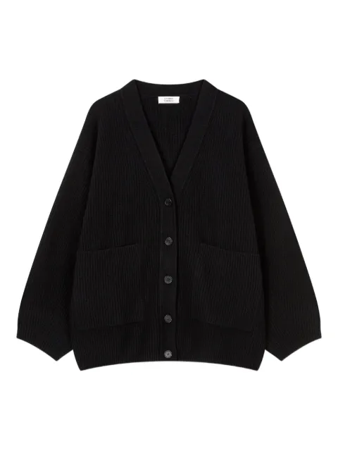 TOMBOY ribbed-knit cardigan Black 9105451111