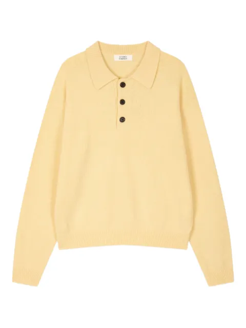 TOMBOY fine-knit polo shirt Yellow 9105452102