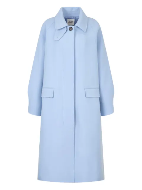 TOMBOY Balmacaan single-breasted coat Blue 9105411173