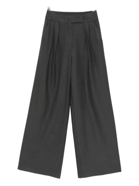 THELAURENT pleated trousers Grey TLR24PTCHA27