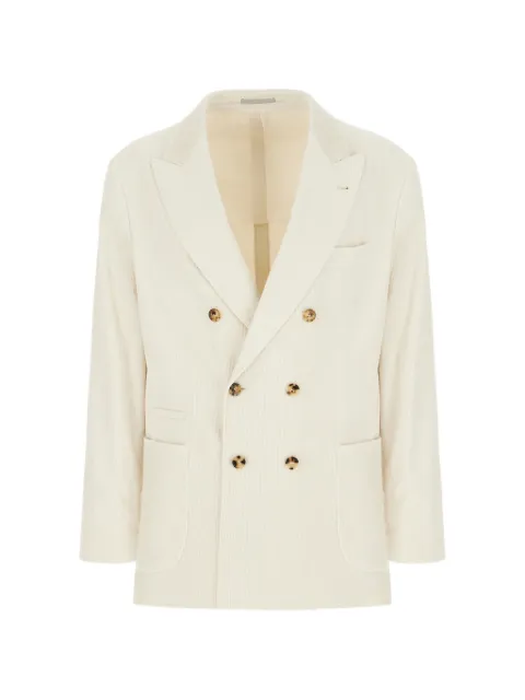 Brunello Cucinelli corduroy blazer Neutrals MY4997BBDC871